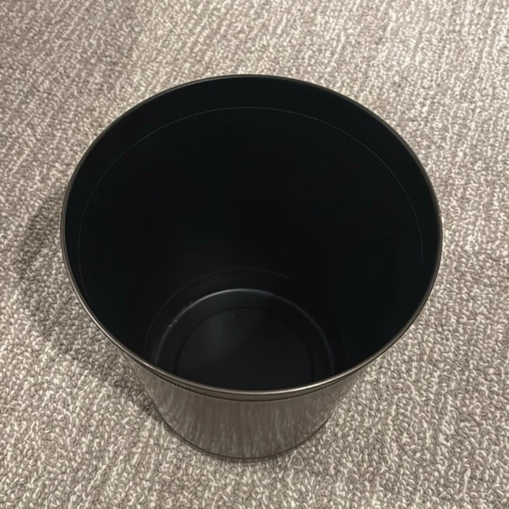 Bronze Metal Trash Can – Like New